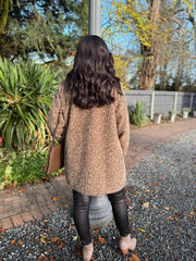 Chocolate Brushed Wool Coat Bridget