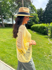 Lemon Diamond Knit Matilda