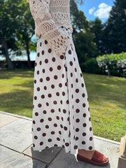 White Polka Dot Skirt Amy