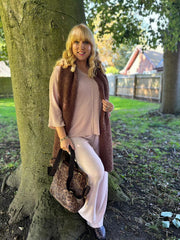 Pink Gold Lurex Knit Top Jenna