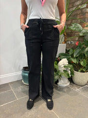 Black Straight Leg Pocket Front Magics