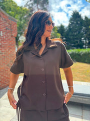 Chocolate Stripe Leisure Set Billie