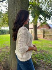 Stone Soft Chevron Knit Ensley