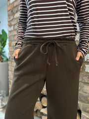 Chocolate Wide Leg Jogger Alice