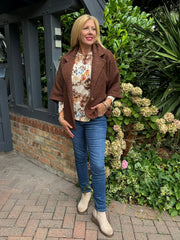 Chocolate Boucle Jacket Lara