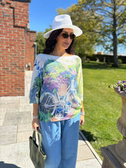 Green Country Garden Knit Top Dawn