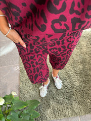 Wine Leopard Set Cara