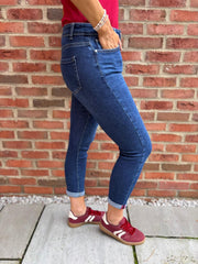 Dark Denim Straight Leg Jeans