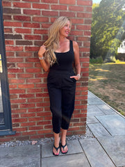 Black Smooth Double Layered Vest Saylor