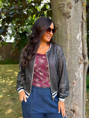 Black Net Crochet Jacket Florence