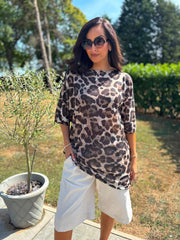 Leopard Print Knit Dress Delilah