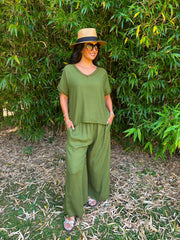 Pistachio Lattice Trim Top Riley