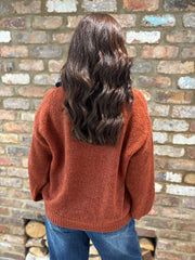 Rust Scarf Accent Jumper Amanda