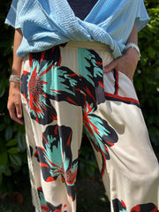 Cream Artisan Bloom Trousers Emily