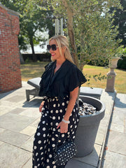 Black Ruffle Top Mackenzie