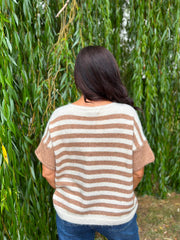 Camel Stripe Back Jumper Mckenna