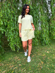 Lemon Soft Towelling Set Adriana