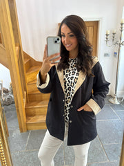 Black Hooded Jacket Hannah