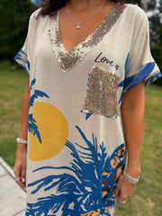 Island Paradise Shimmer Dress Harriet