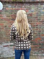 Stone Tartan Super Soft Round Neck