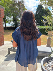 Navy Top Delphine