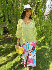 Lime Diamond Knit Matilda