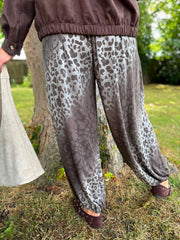 Chocolate Ombre Leopard Hareem Trousers
