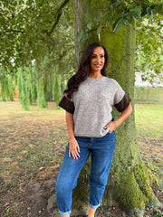 Mocha Stripe Back Jumper Mckenna