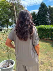 Mocha Shimmer Tee Aubrey