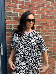Pink Leopard Sweat Top Martha
