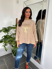 Stone Tree of Life Ribbed Sweatshirt Brooke