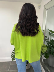 Lime Crew Neck Knit Kerry