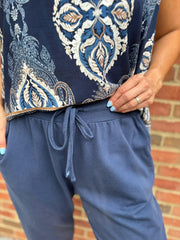 Navy Essential Joggers Stella