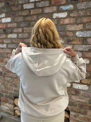 Stone Zip Up Hoodie Alice