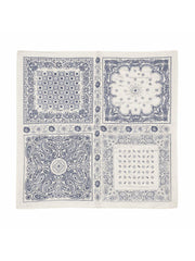 Cream Paisley Tile Scarf