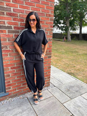 Black Two Stripe Co-Ord Nikki