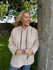 Stone Chenille Silver Fleck Hoodie Lisa