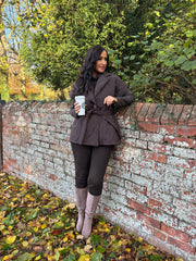 Chocolate Quilted Gilet Hollie