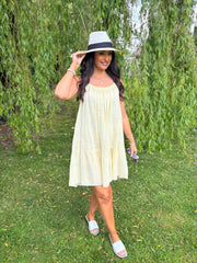 Lemon Striped Sun Dress Danielle