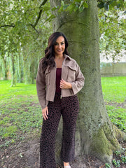 Mocha Boucle Zip Jacket Estella