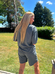 Charcoal Shorts Leisure Set Amber