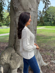 Stone Open Collar Jumper Rhea