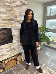 Black Chenille Trudie Set