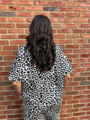 Pink Leopard Sweat Top Martha