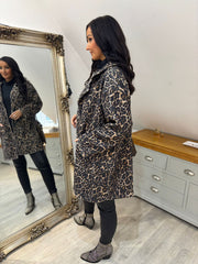Leopard Print Coat Maxine