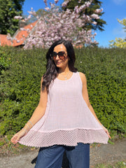 Pink Multi Hole Trim Vest Terri