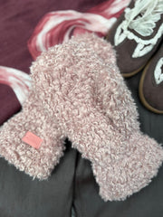 Pink Fluffy Mittens