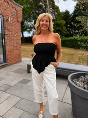 Black Handkerchief Tube Top Tina