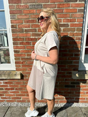 Stone Stripe Block Panel Dress Jaz