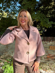 Pink Gold Buttoned Jacket Vanessa